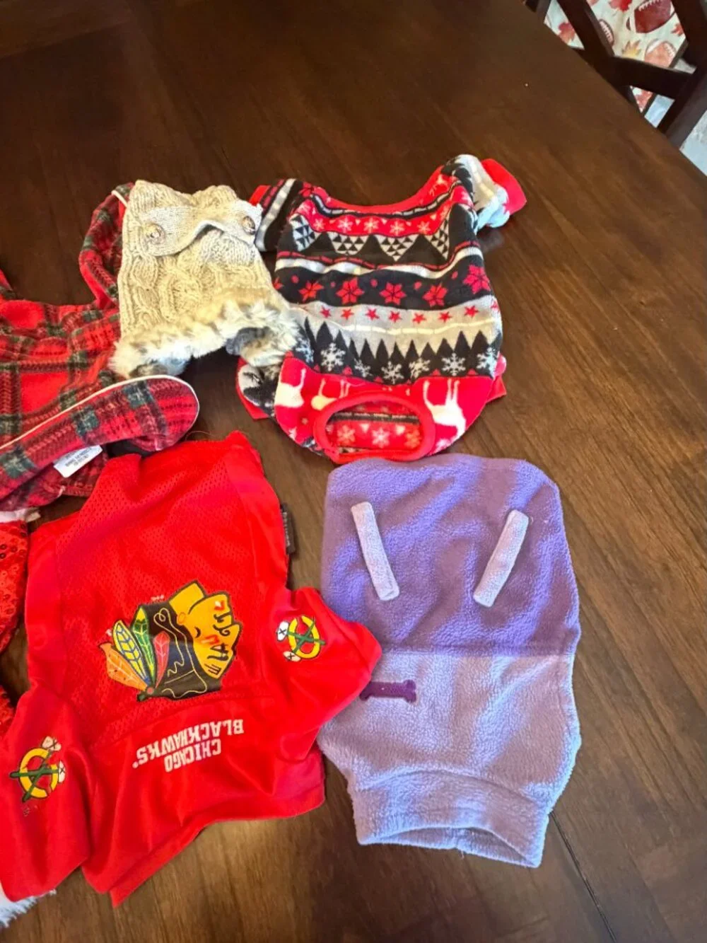 Small Dog Sweaters Outfits Winter Christmas 10 pieces, Size Small and XS